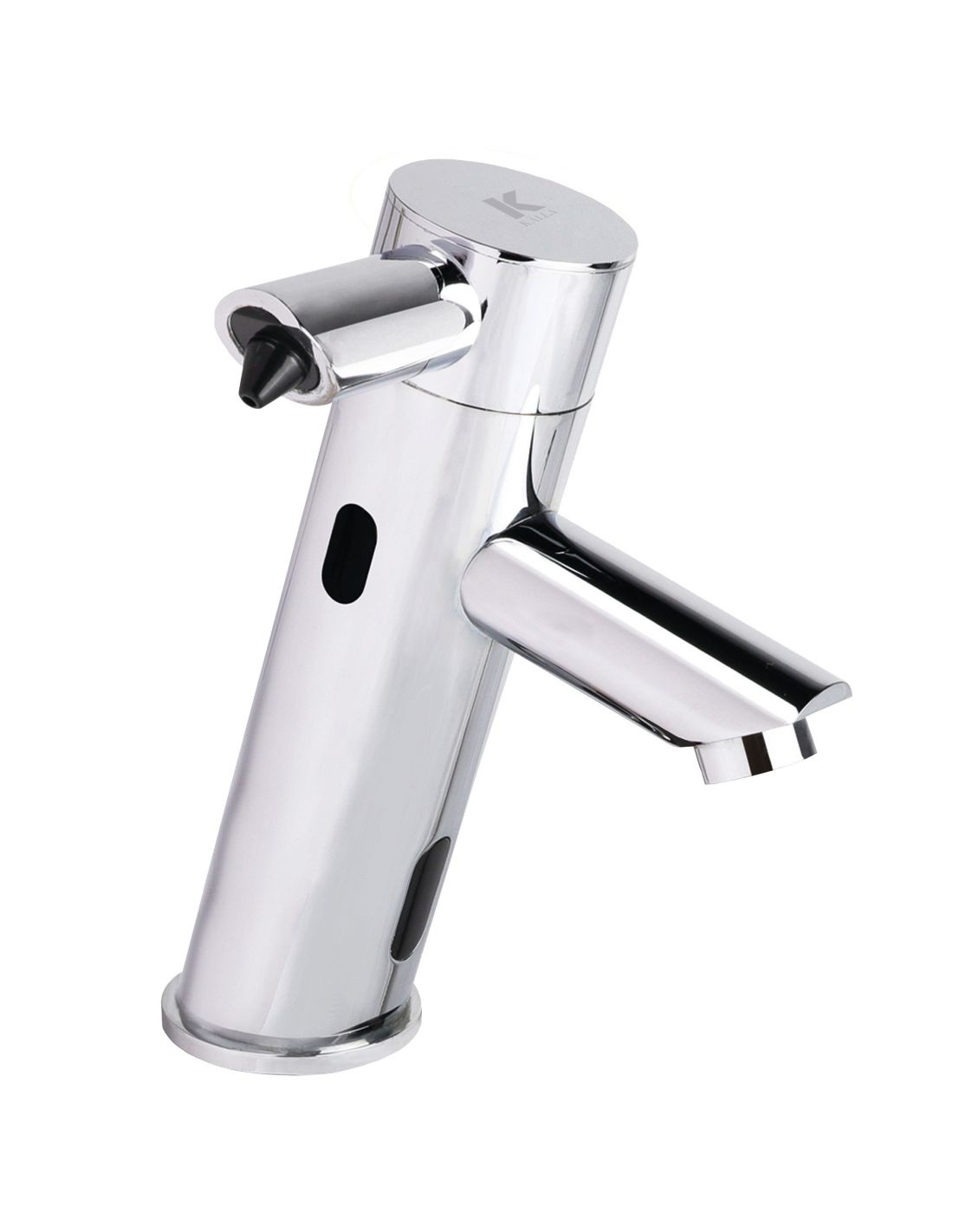 GRIFO LAVABO AUTOMÁTICO 1 AGUA CON DISPENSADOR DE JABÓN 220V