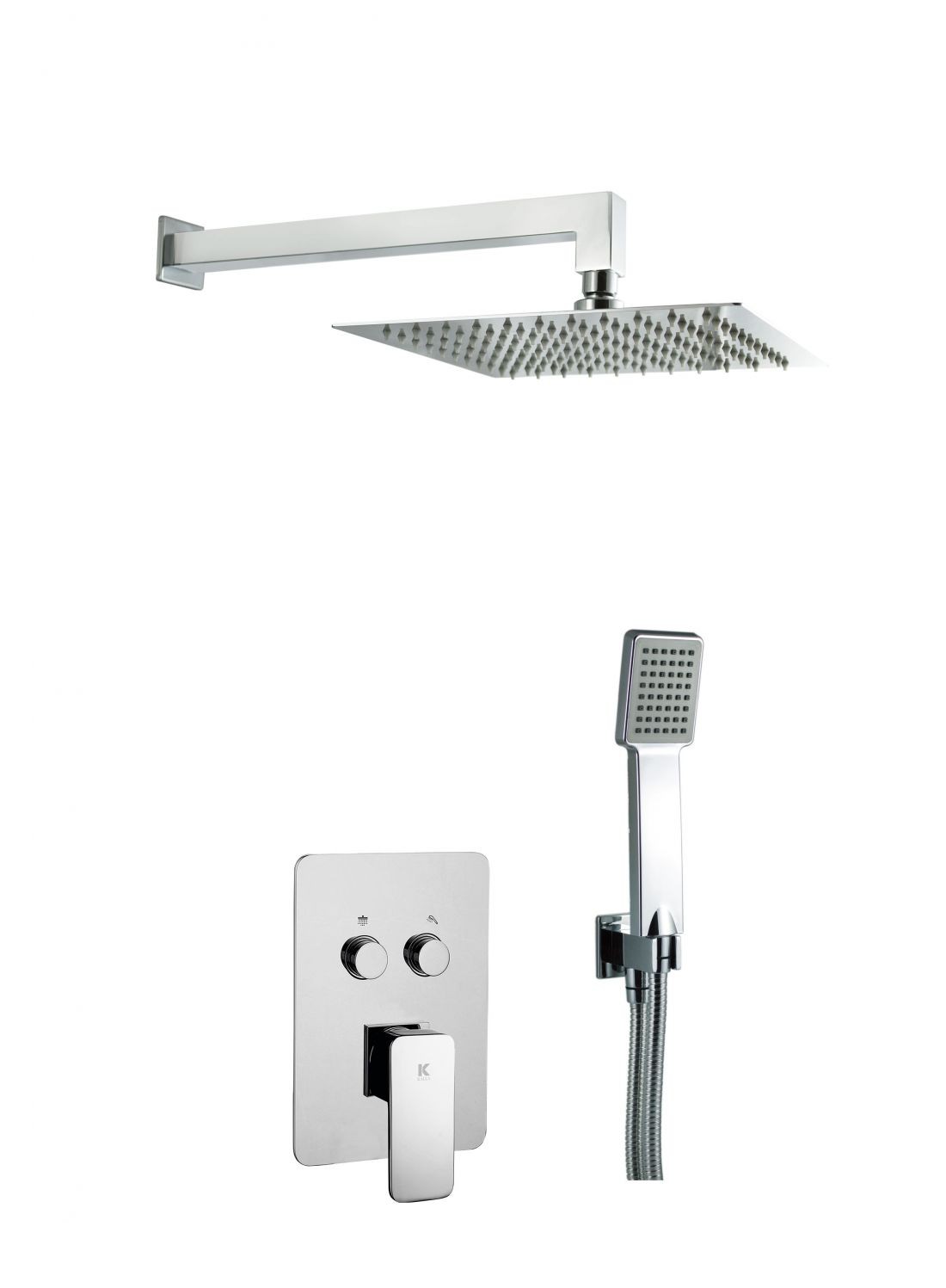 CONJUNTO DUCHA EMPO PULSADOR 2 VIAS PARED SKARA